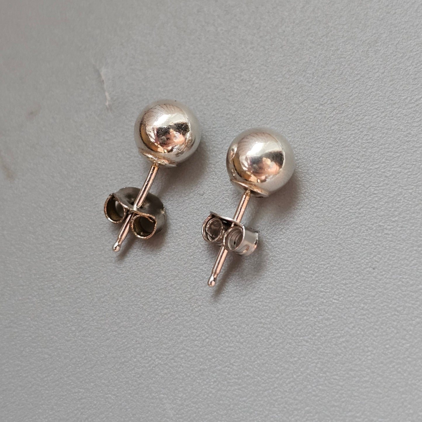 Sterling Silver 6mm Ball Stud Earrings
