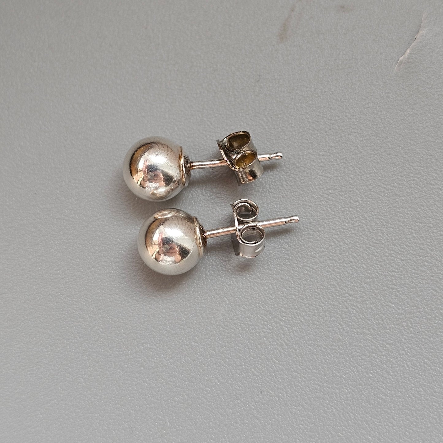 Sterling Silver 6mm Ball Stud Earrings
