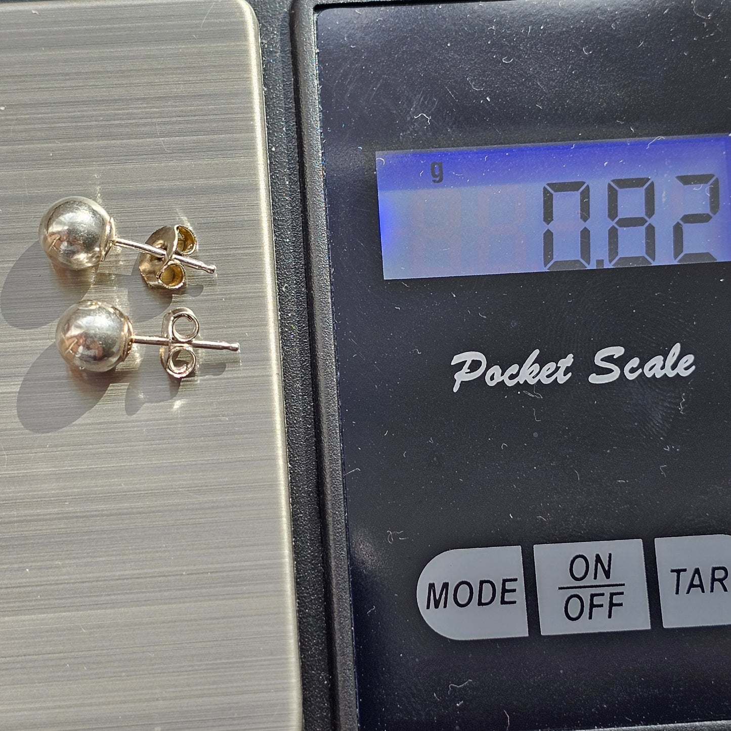 Sterling Silver 6mm Ball Stud Earrings
