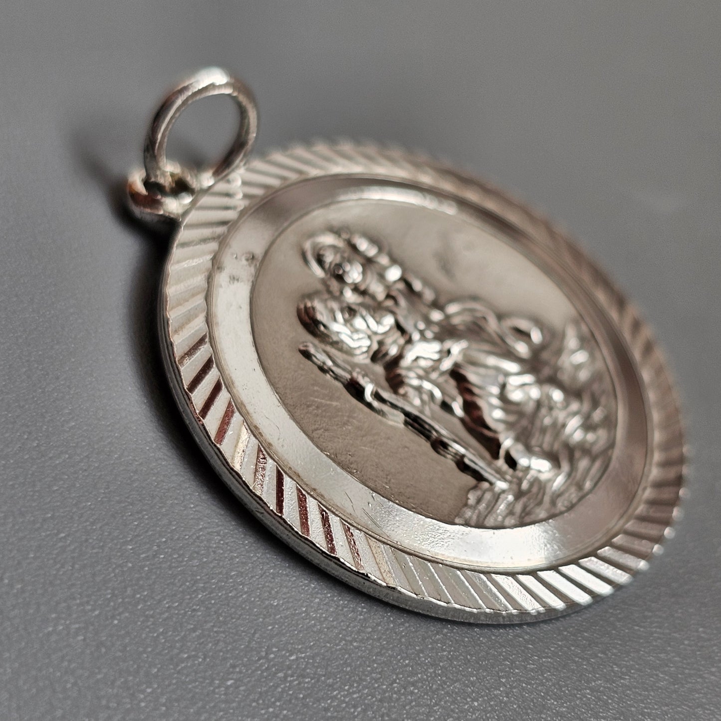 Vintage Georg Jensen Ltd Silver St Christopher Pendant