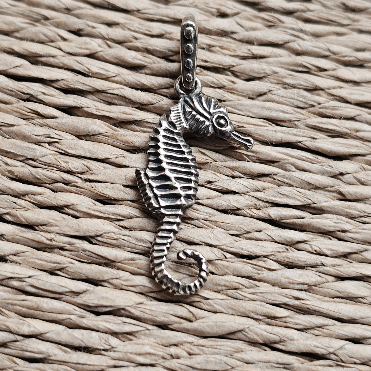 Sterling Silver Seahorse Pendant Charm
