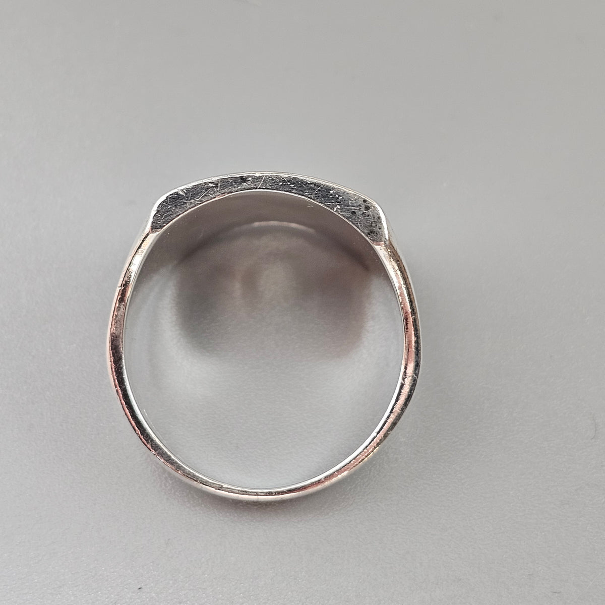Vintage 1970s Men's Engraved Signet Monogram Ring FWF 1978