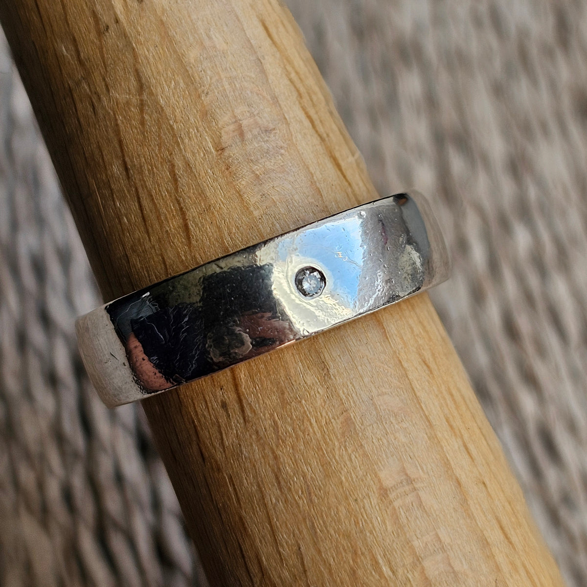 Viventy Sterling Silver Diamond Band Ring