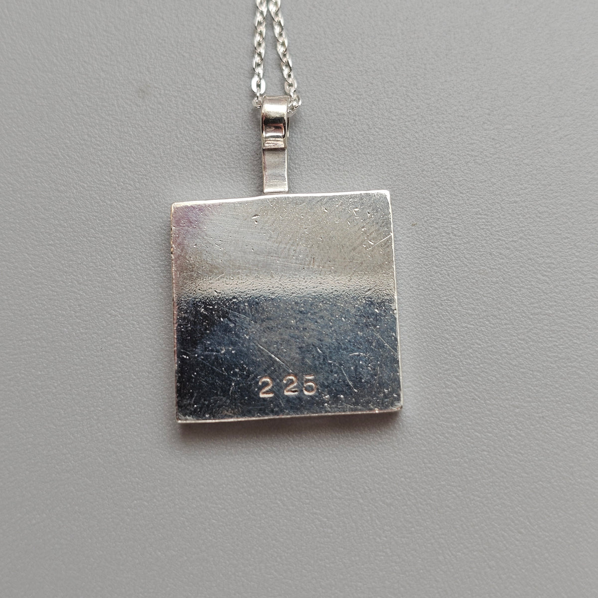 Vintage 1970s Jack Spencer Sterling Silver Ingot Pendant 1974