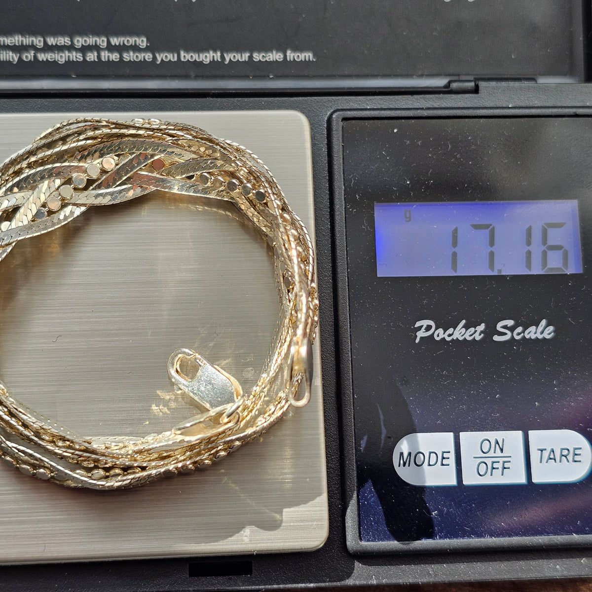 Sterling Silver Braided Woven Herringbone Collar Necklace