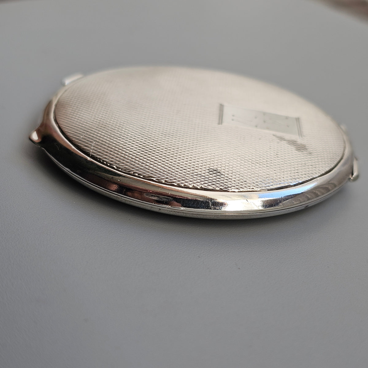 Vintage 1940s Sterling Silver Powder Compact 1946
