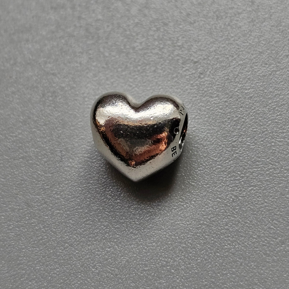 Pandora Moments Sterling Silver Be Love Heart Charm