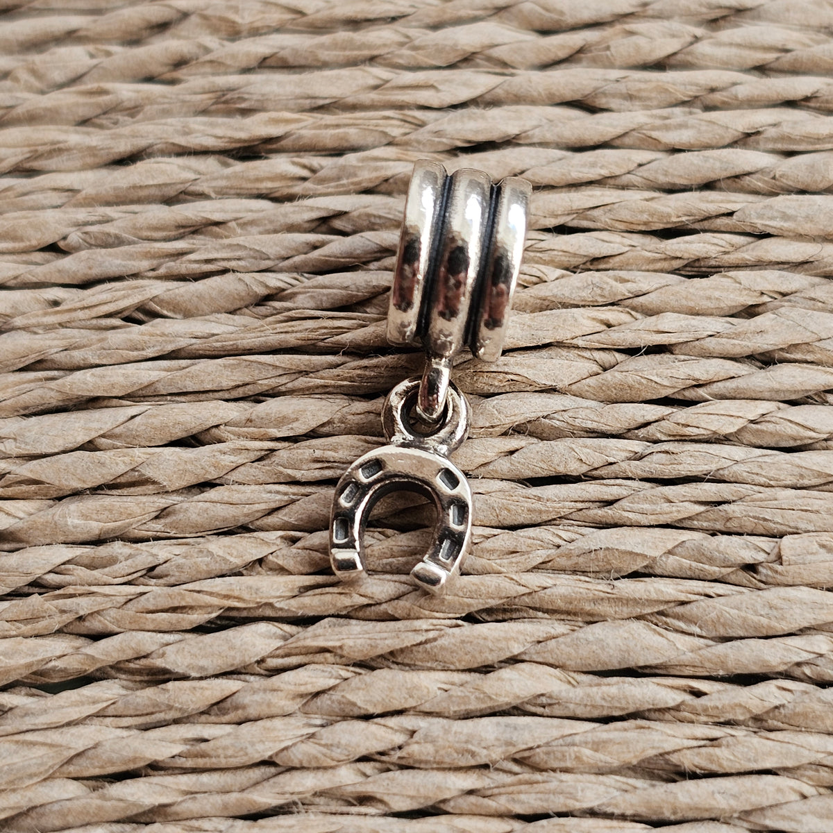 Pandora Moments Sterling Silver Horseshoe Dangle Charm