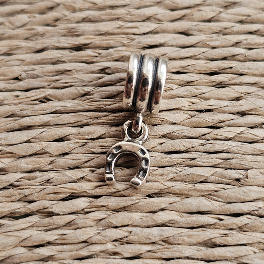 Pandora Moments Sterling Silver Horseshoe Dangle Charm