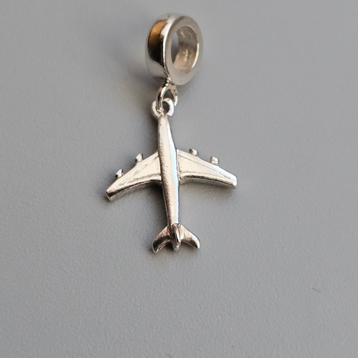 Sterling Silver Aeroplane Travel Charm