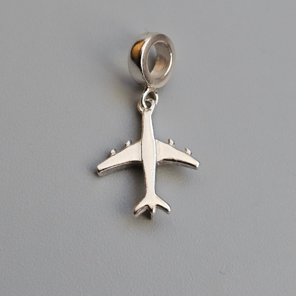 Sterling Silver Aeroplane Travel Charm