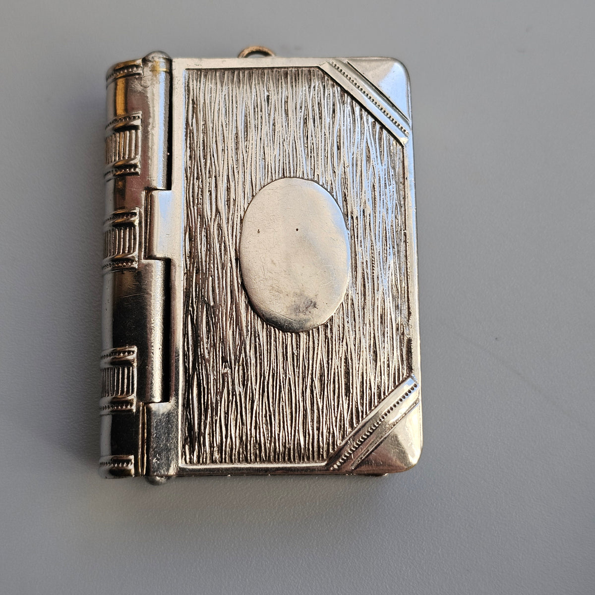 Antique Edwardian C E B & Co Book Vesta and Stamp Case