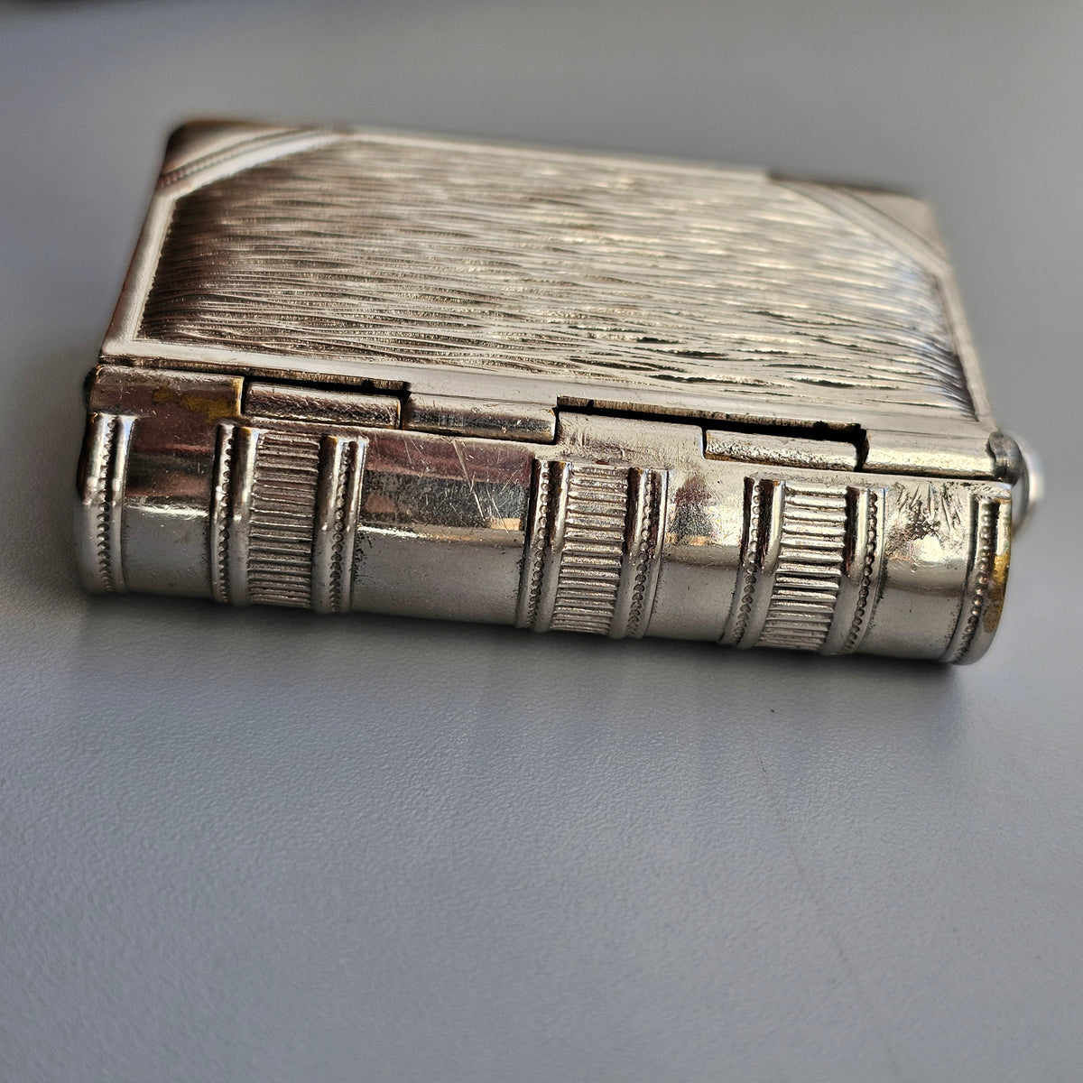 Antique Edwardian C E B & Co Book Vesta and Stamp Case