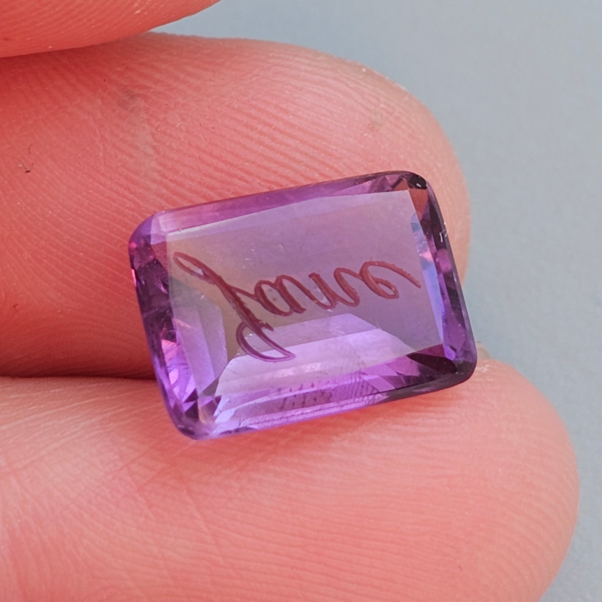 Antique Loose Amethyst Jane Intaglio Seal Stone