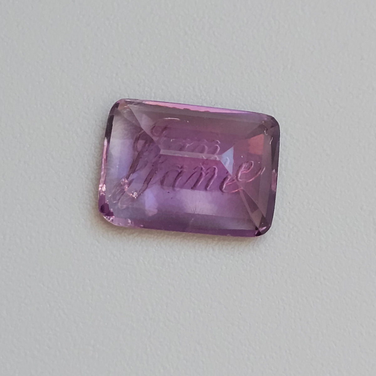 Antique Loose Amethyst Jane Intaglio Seal Stone