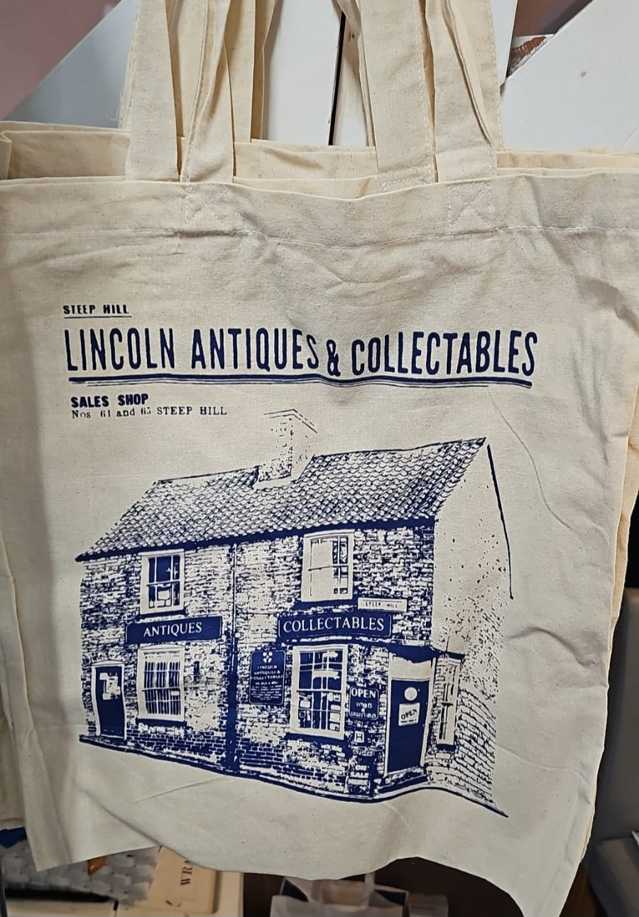 Lincoln Antiques & Collectables Heritage Brand 100% Cotton Tote Bag